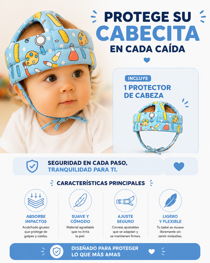 Protector de cabeza para bebe niño