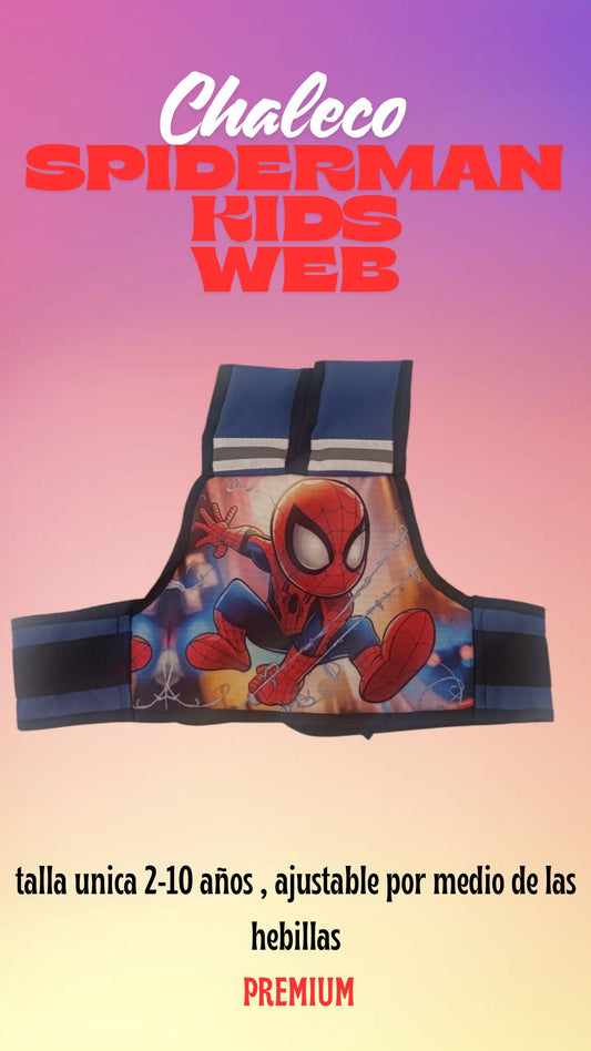 Chaleco Premium spiderman kids web