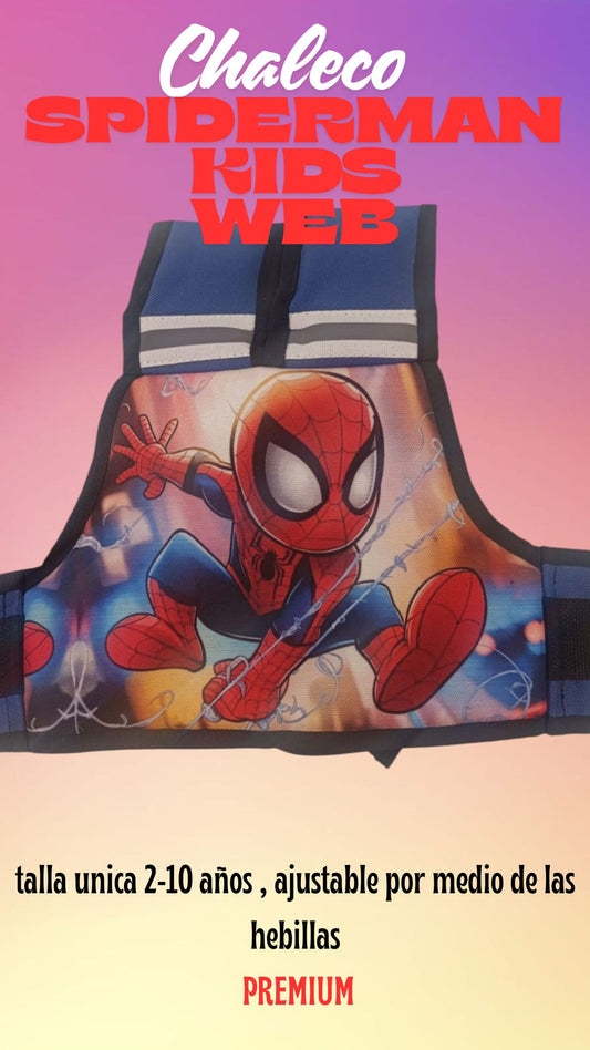 Chaleco Premium spiderman kids web