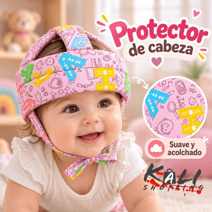 Protector de cabeza para bebe niña