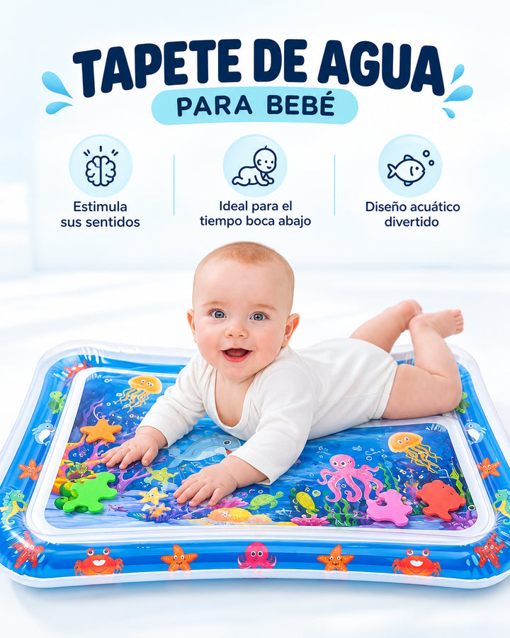 Bebe tapete estimulacion con agua