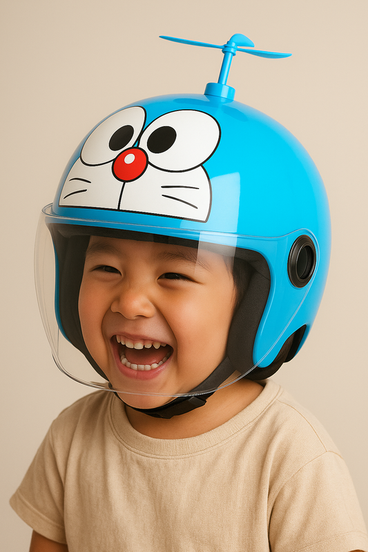 Casco Doraemon Azul