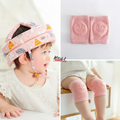  niña - Rosado clarito protector + 1 par de rodilleras antideslizantes