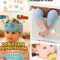  Chupete fruta + 1 par rodillera bebe azul