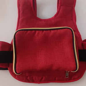 Chaleco Premium bolsillo rojo