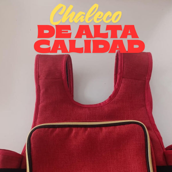 Chaleco Premium bolsillo rojo