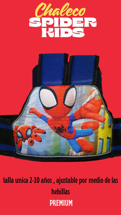 Chaleco Premium spider kids