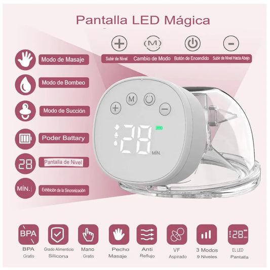 Extractor de leche materna inalambrico