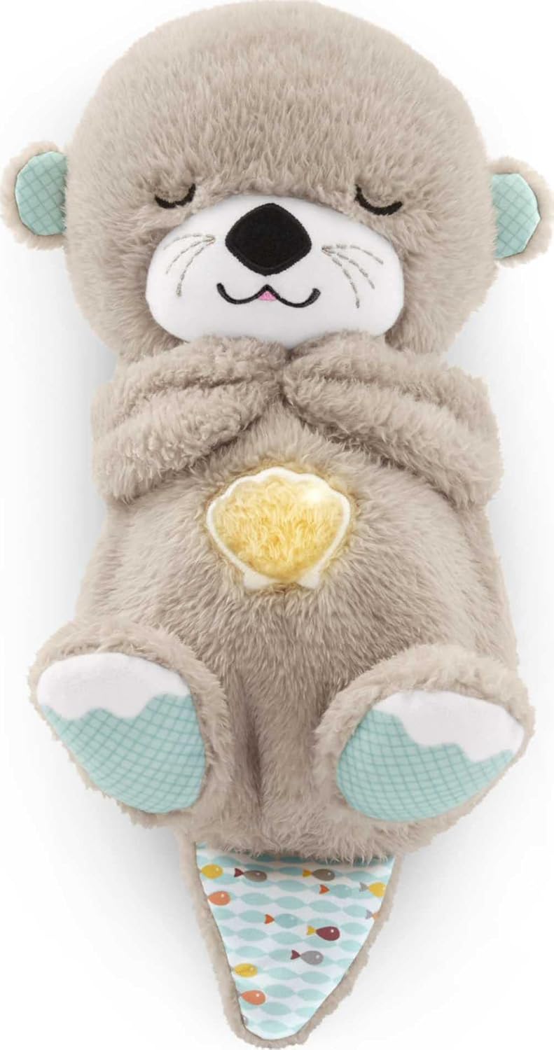 peluche para bebé con detalles sensoriales, luces musicales y movimiento de respiración rítmica