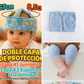  niño - Azul protector + 1 par de rodilleras antideslizantes