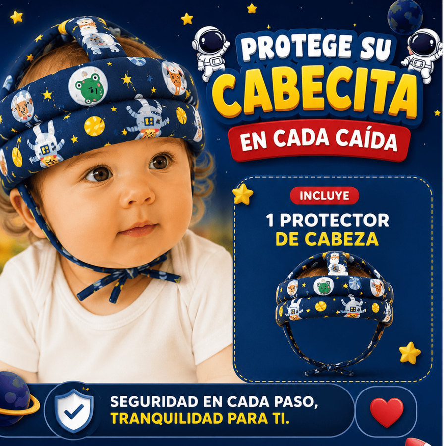 Protector de cabeza azul oscuro astronautas