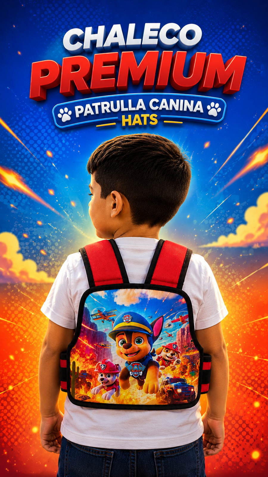 Chaleco Premium patrulla canina hats