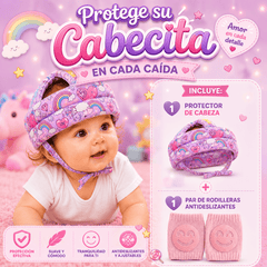 Rosado arcoiris love protector + 1 par de rodilleras