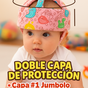 protector de cabeza de bebe + pares rodilleras antideslizantes