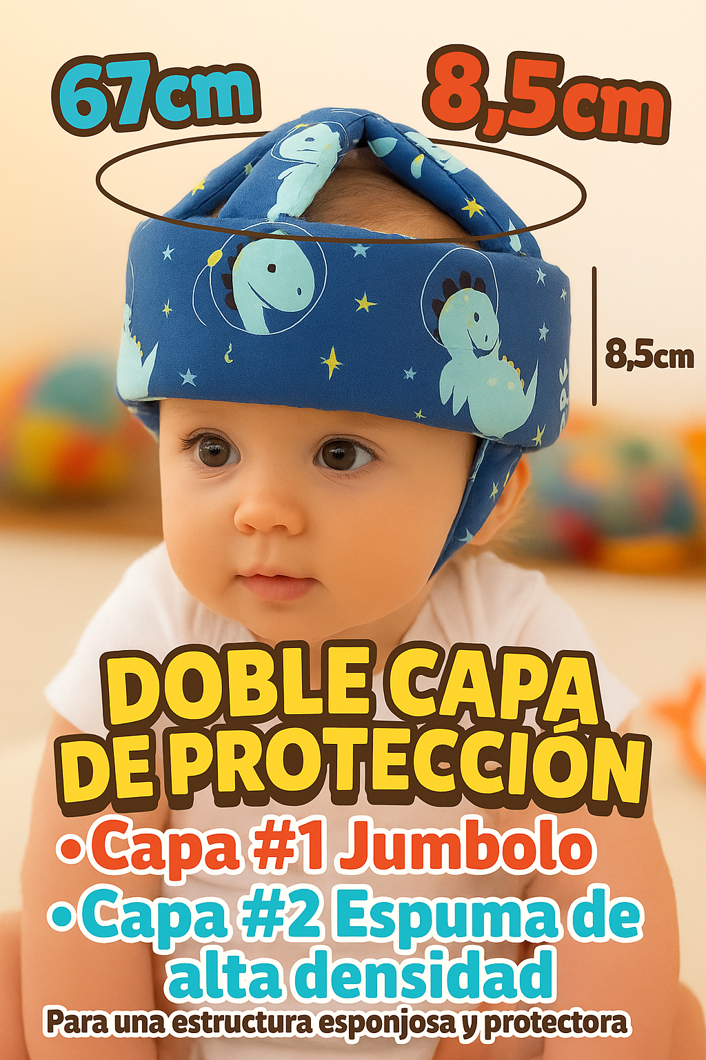 Protector de cabeza para bebe