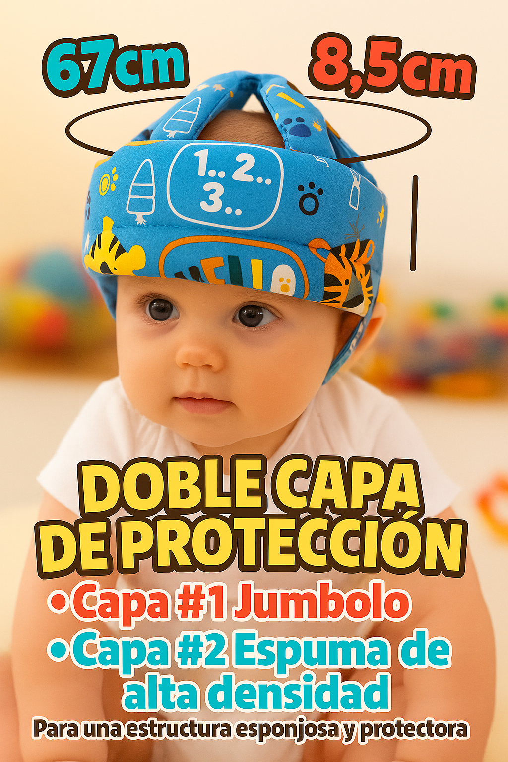 Protector de cabeza para bebe
