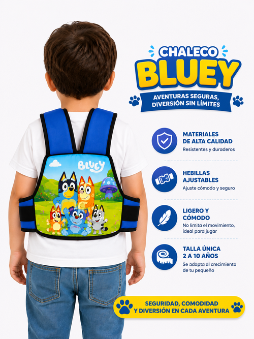 Chaleco Premium bluey family