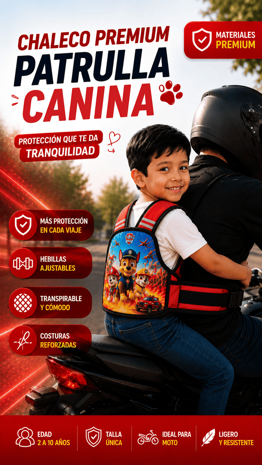 Chaleco Premium patrulla canina hats