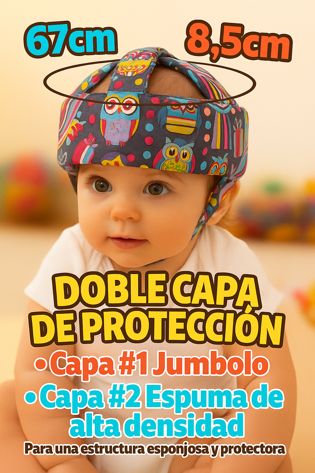 Protector de cabeza para bebe