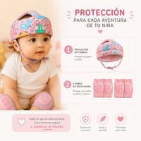 Rosado protector + 2 pares de rodilleras antideslizantes