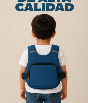 Chaleco premium bolsillo azul