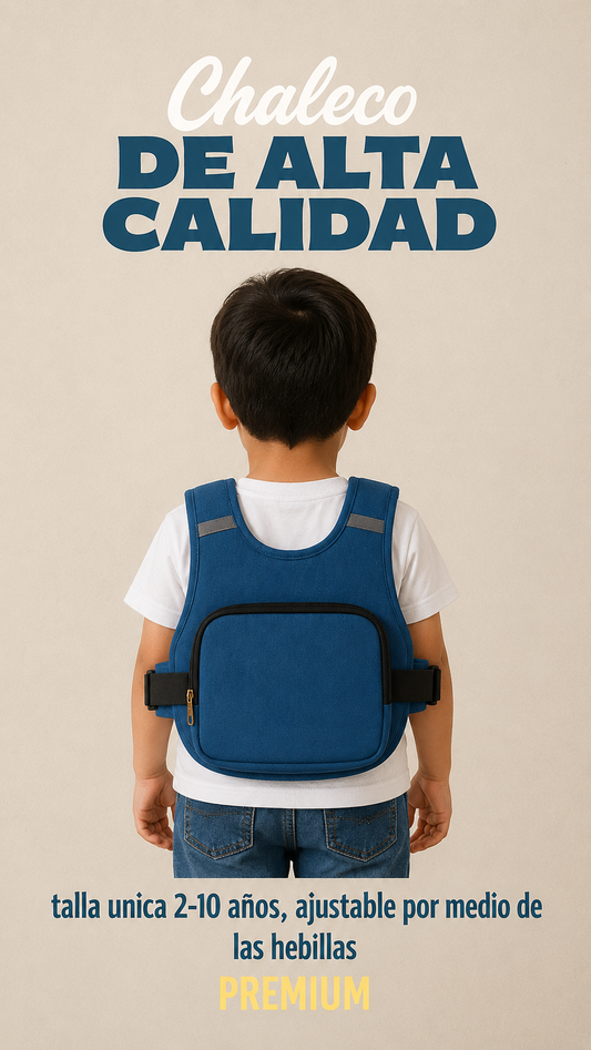 Chaleco premium bolsillo azul