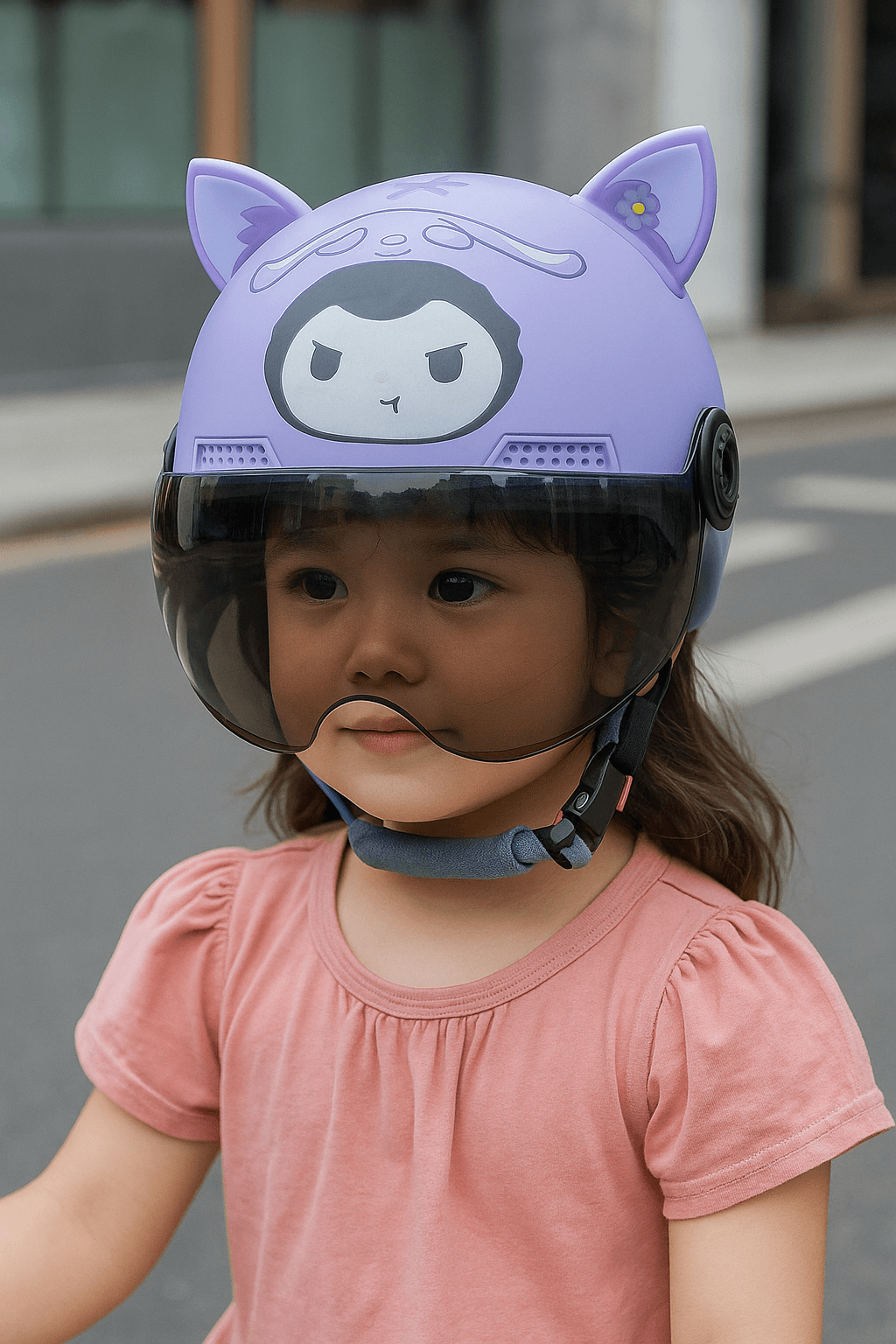 Casco para niñas material ABS
