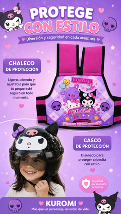 Chaleco Premium Kuromi + casco