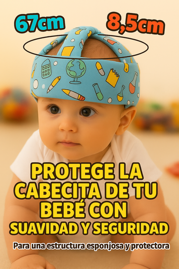 protector de cabeza azul claro