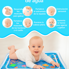 Bebe tapete  estimulacion con agua