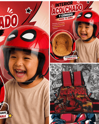 Casco deadpool + chaleco