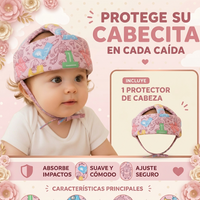 Protector de cabeza para bebe niña