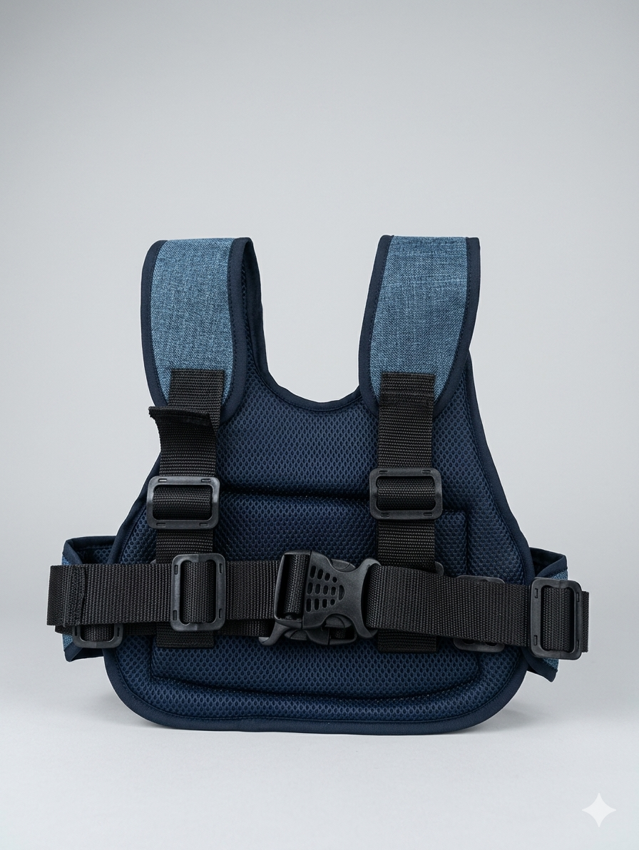 Chaleco premium bolsillo azul