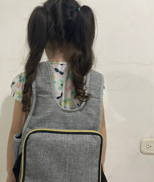 Chaleco bolsillo gris premium