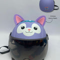  Casco gatica morado