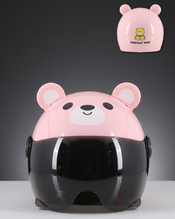Casco oso rosado