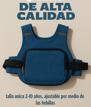 Chaleco premium bolsillo azul