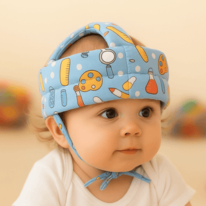 protector de cabeza de bebe + pares rodilleras antideslizantes