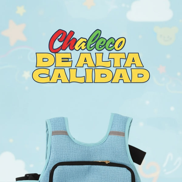 Chaleco bolsillo azul
