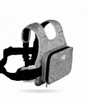 Chaleco bolsillo gris premium