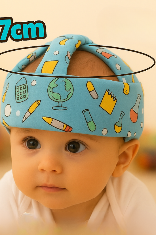 protector de cabeza de bebe + pares rodilleras antideslizantes