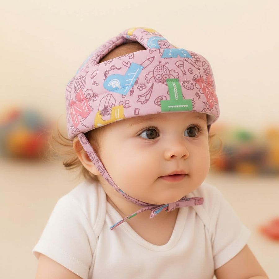 Protector de cabeza para bebe niña