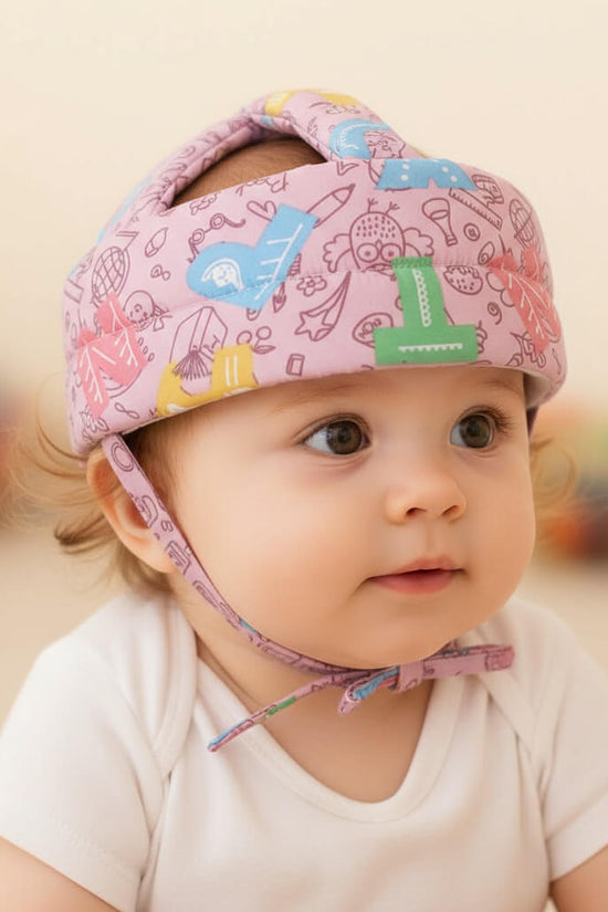 protector de cabeza de bebe + pares rodilleras antideslizantes